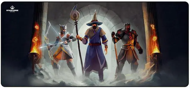 Main image of Dungeon - Old School RuneScape Gaming Desk Mat  Large Extended Mouse & Keyboard Pad