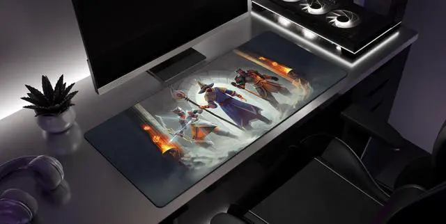 Alt view image 3 of 4 - Dungeon - Old School RuneScape Gaming Desk Mat  Large Extended Mouse & Keyboard Pad