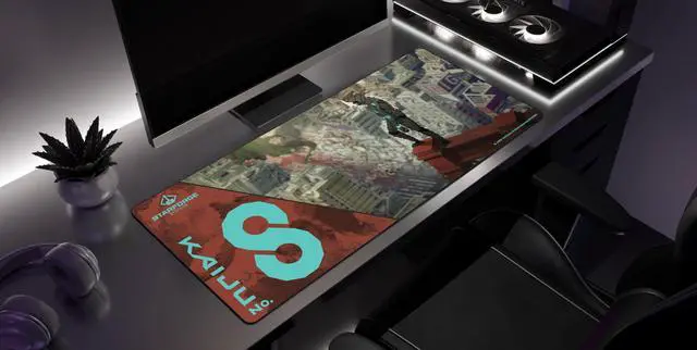 Alt view image 3 of 4 - Starforge - Hyakkei 004 - Kaiju No. 8 Gaming Desk Mat  Large Extended Mouse & Keyboard Pad