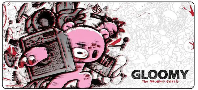 Main image of Up to 11 - Gloomy Bear Gaming Desk Mat  Large Extended Mouse & Keyboard Pad