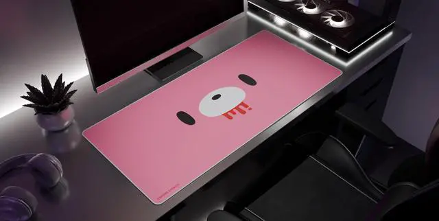 Alt view image 3 of 4 - Stare Bear - Gloomy Bear Gaming Desk Mat  Large Extended Mouse & Keyboard Pad