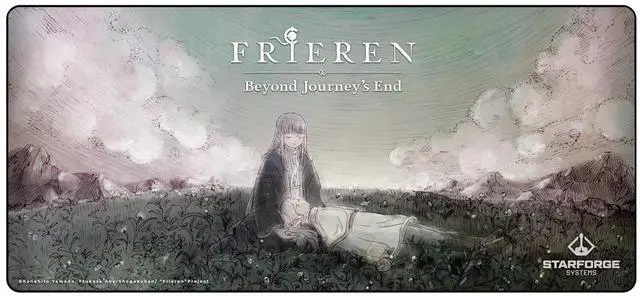 Main image of Fern and Frieren - Frieren: Beyond Journey's End Anime Gaming Desk Mat  Large Extended Mouse & Keyboard Pad