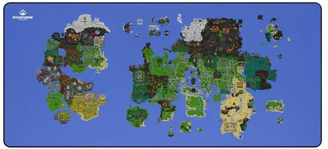 Main image of Map - Old School RuneScape Gaming Desk Mat  Large Extended Mouse & Keyboard Pad