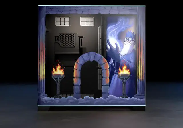 Alt view image 4 of 7 - Starforge - Old School RuneScape Computer Case Bundle  Lian Li O11 Dynamic EVO RGB EATX/ATX/mATX PC Tower  Embossed & UV Printed Artwork