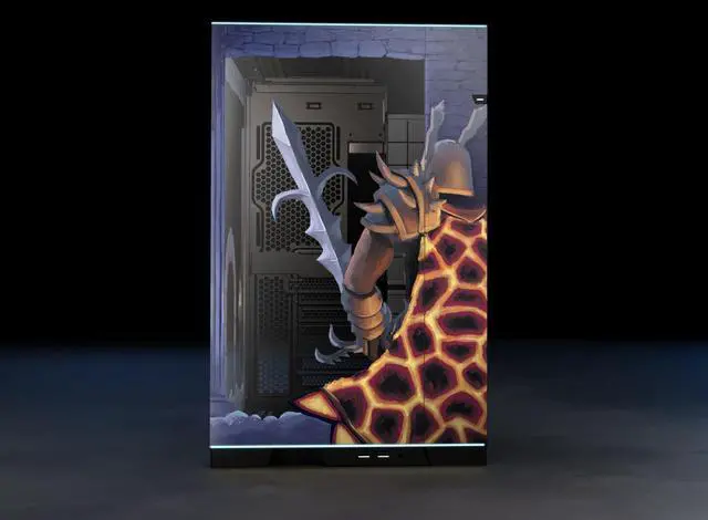 Alt view image 5 of 7 - Starforge - Old School RuneScape Computer Case Bundle  Lian Li O11 Dynamic EVO RGB EATX/ATX/mATX PC Tower  Embossed & UV Printed Artwork