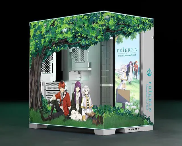 Alt view image 3 of 7 - Starforge - Frieren: Beyond Journeys End Computer Case Bundle  Lian Li O11 Dynamic EVO RGB EATX/ATX/mATX PC Tower  with Embossed & UV Printed Artwork