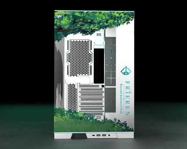 Alt view image 6 of 7 - Starforge - Frieren: Beyond Journeys End Computer Case Bundle  Lian Li O11 Dynamic EVO RGB EATX/ATX/mATX PC Tower  with Embossed & UV Printed Artwork