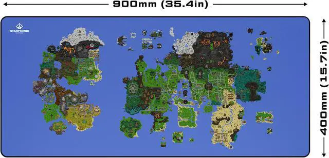 Alt view image 2 of 4 - Map - Old School RuneScape Gaming Desk Mat  Large Extended Mouse & Keyboard Pad