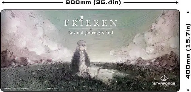 Alt view image 2 of 4 - Fern and Frieren - Frieren: Beyond Journey's End Anime Gaming Desk Mat  Large Extended Mouse & Keyboard Pad