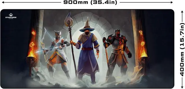 Alt view image 2 of 4 - Dungeon - Old School RuneScape Gaming Desk Mat  Large Extended Mouse & Keyboard Pad