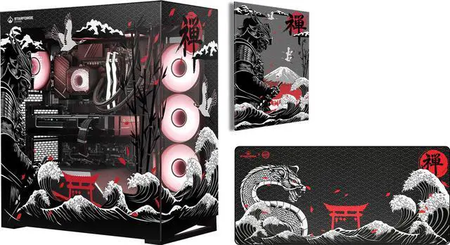 Main image of Starforge Systems Nimbus Clouded Gates Custom Gaming Desktop PC Bundle, AMD Ryzen 7 9800X3D, AMD RX 9070 XT 16GB, 2TB Gen 4 NVMe, 32GB DDR5 RAM 6000, Win 11 Home