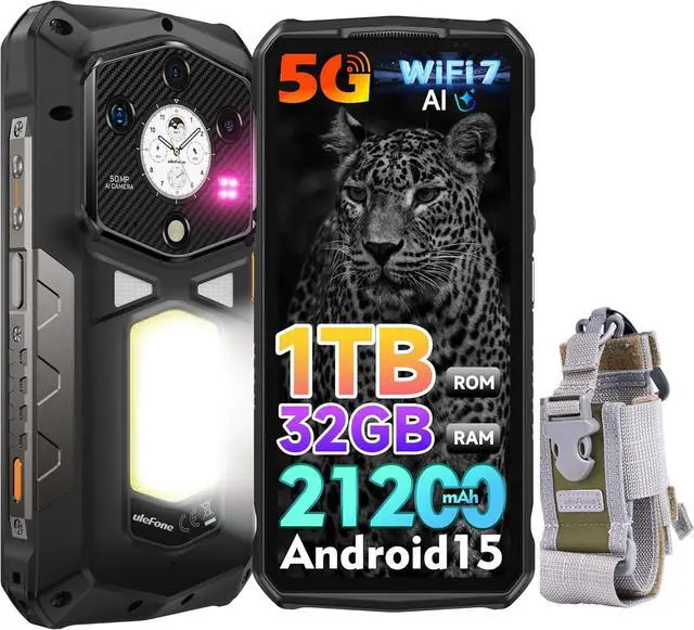 Main image of Ulefone Armor 29 Ultra AI Rugged Smartphone, 21200mAh 120W 16GB+1TB