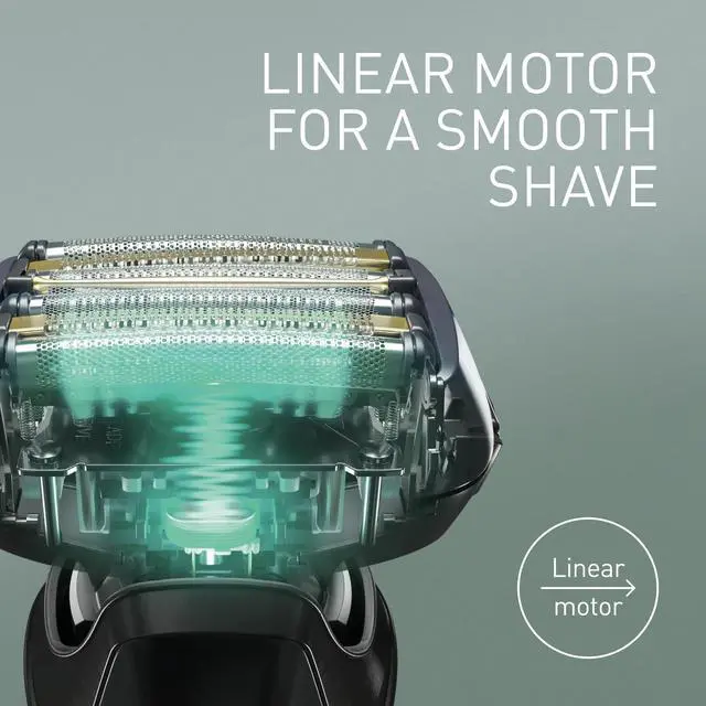 Alt view image 6 of 7 - Panasonic ES-LS6A Series 900+ Premium Wet/Dry Electric Shaver, 6-Way Shaving Head with Linear Motor, Black