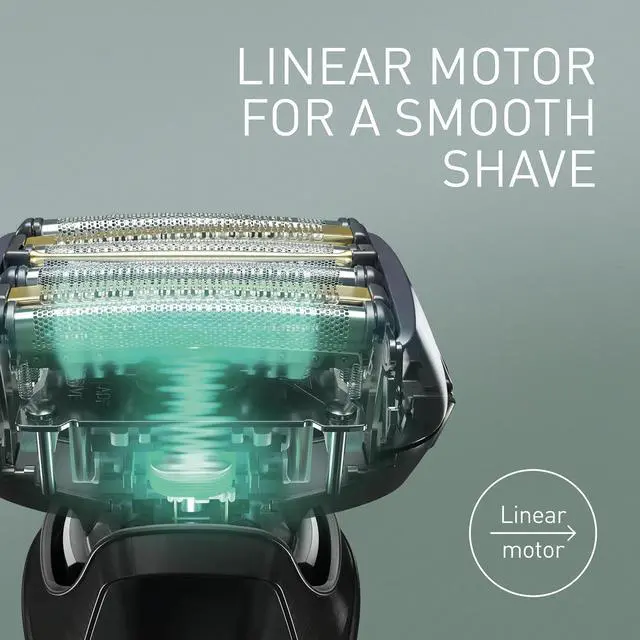 Alt view image 6 of 7 - Panasonic ES-LS9A Series 900+ Premium Wet/Dry Electric Shaver, 6-Way Shaving Head with Linear Motor, Includes Cleaning and Charging Station, Black