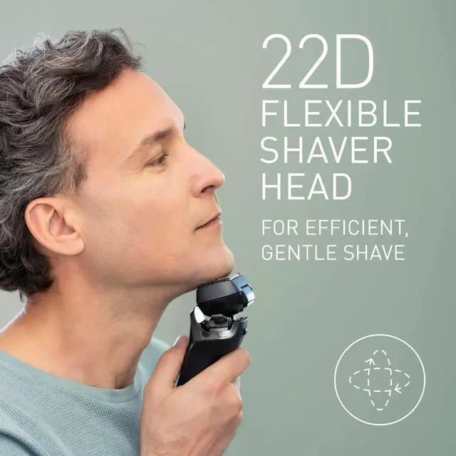 Alt view image 7 of 7 - Panasonic ES-LS9A Series 900+ Premium Wet/Dry Electric Shaver, 6-Way Shaving Head with Linear Motor, Includes Cleaning and Charging Station, Black