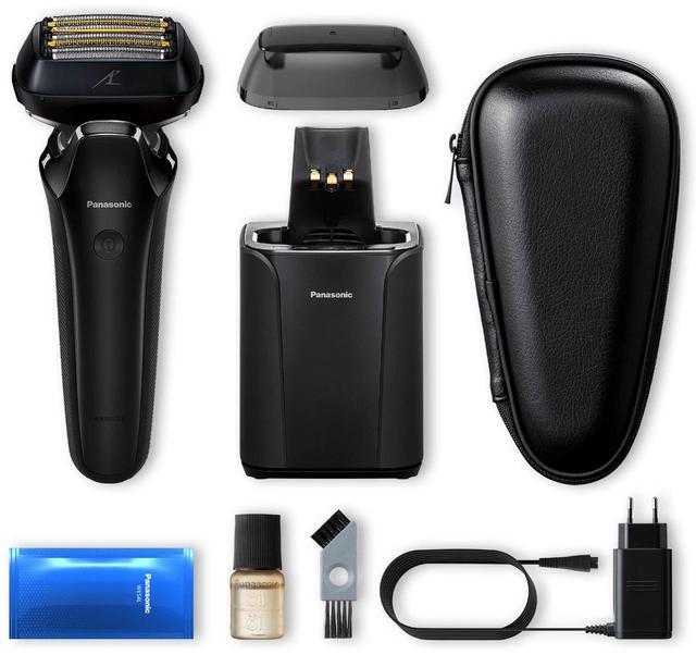Alt view image 7 of 10 - Panasonic Electric Razor for Men, Electric Shaver, ARC6 Six-Blade Electric Razor with Premium Automatic Cleaning and Charging Station, ES-LS9A-K (Black)