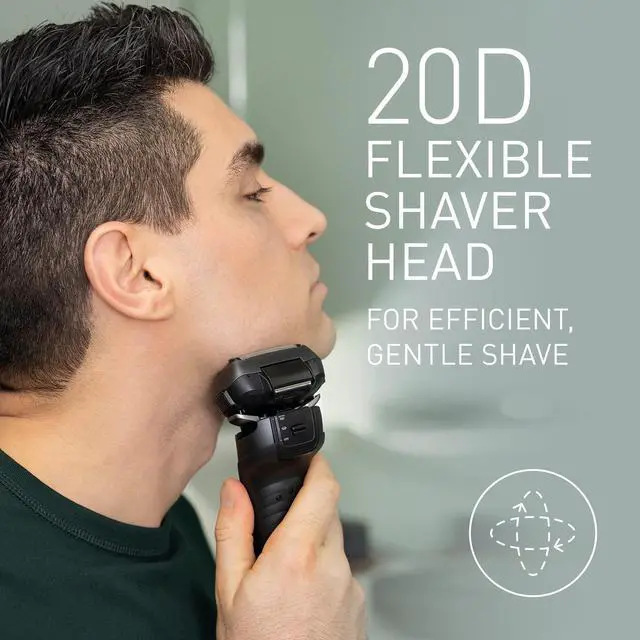 Alt view image 5 of 7 - Panasonic ES-LV6U Series 900 Premium Wet/Dry Electric Shaver 5-Way Shaving Head with Linear Motor, Black