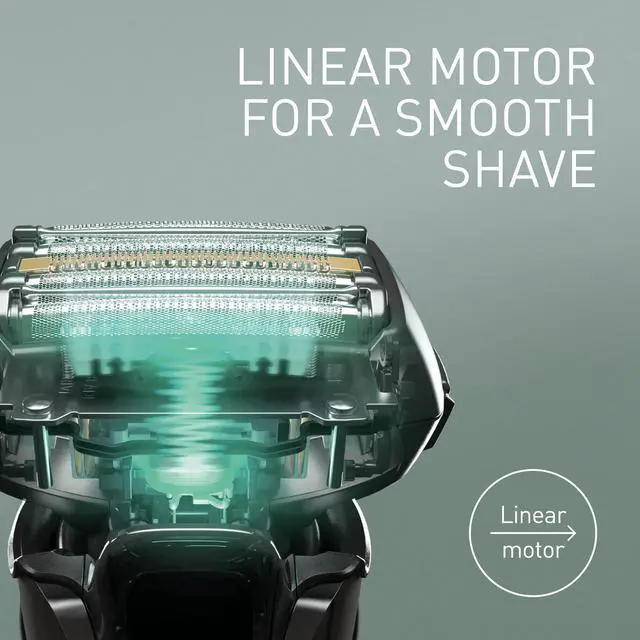 Alt view image 4 of 7 - Panasonic ES-LV6U Series 900 Premium Wet/Dry Electric Shaver 5-Way Shaving Head with Linear Motor, Black