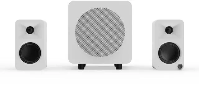 Alt view image 6 of 6 - Kanto SUB6VMWW Sealed Powered Subwoofer | 200W Peak Power | 6 Woofer | Quick & Accurate Bass | Ultra-Compact Design | Matte White w/White Grille