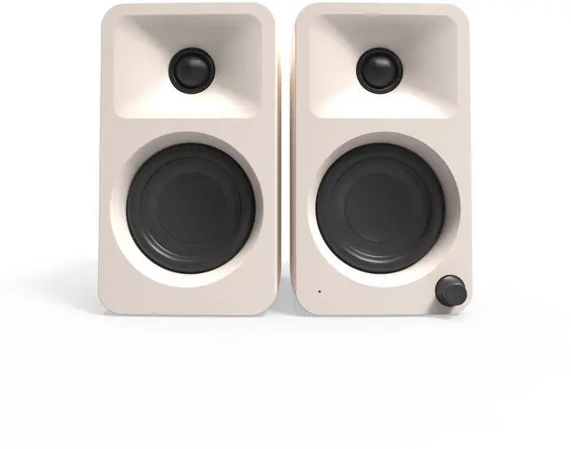 Alt view image 2 of 4 - Kanto ORAMC 100W Powered Reference Desktop Computer Speakers with Bluetooth 5.0 and USB-C Input | Bi-Amplified | 100 Hz Automatic Crossover | Reference Quality Sound | Pair | Cream