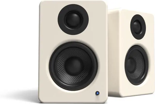 Main image of Kanto YU2MC Powered Desktop Computer Speakers | 3" Drivers 3/4" Silk Dome Tweeter | 50 W RMS | Built-in USB DAC & AUX Input | Sub Out | Pair | Matte Cream