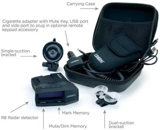 Alt view image 18 of 20 - Uniden R8 Extreme Long Range Radar / Laser Detector - Black