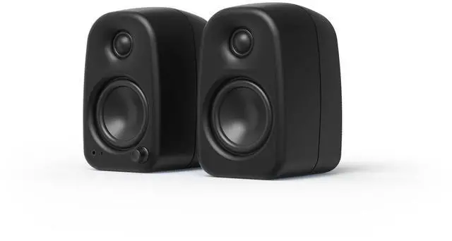 Main image of Kanto UKI 100 W Active Desktop Computer Speakers with Bluetooth and USB-C | Intelligent Sub Integration | Headphone Out | Pair | Onyx