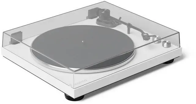 Alt view image 3 of 7 - Kanto OBI3 Belt Drive Turntable w/Bluetooth 5.3 & Preamp | Pitch Control | AT3600L Cartridge | Aluminum Platter | Matte White