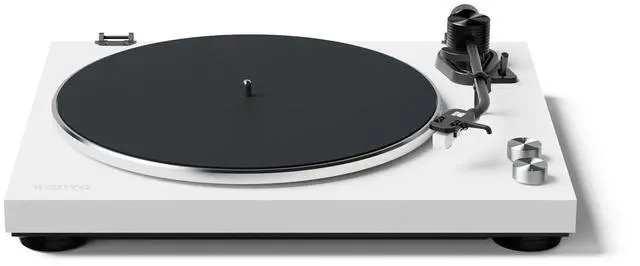 Alt view image 5 of 7 - Kanto OBI3 Belt Drive Turntable w/Bluetooth 5.3 & Preamp | Pitch Control | AT3600L Cartridge | Aluminum Platter | Matte White