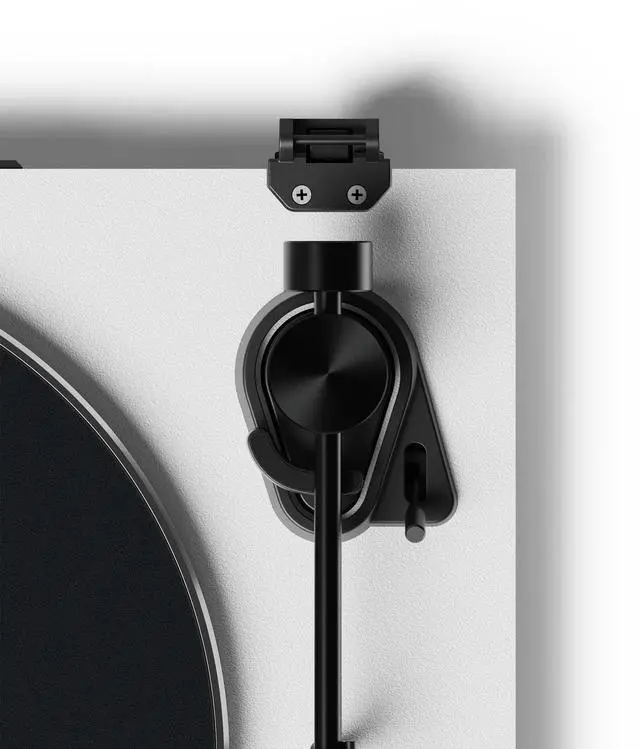 Alt view image 6 of 7 - Kanto OBI3 Belt Drive Turntable w/Bluetooth 5.3 & Preamp | Pitch Control | AT3600L Cartridge | Aluminum Platter | Matte White