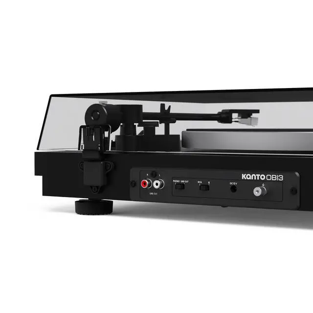 Alt view image 6 of 7 - Kanto OBI3G2 Gen2 Auto Stop Belt Drive Turntable w/Bluetooth 5.3 & Preamp - Pitch Control - AT3600L Cartridge - Aluminum Platter - Matte Black