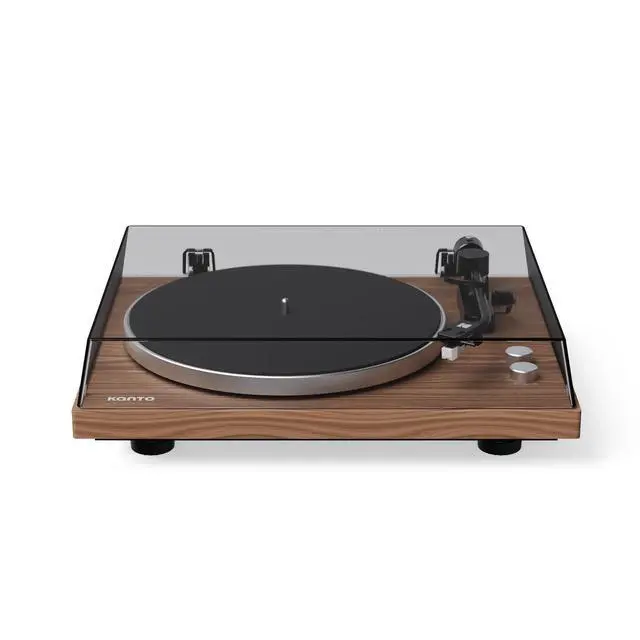 Alt view image 2 of 7 - Kanto OBI3G2 Gen2 Auto Stop Belt Drive Turntable w/Bluetooth 5.3 & Preamp - Pitch Control - AT3600L Cartridge - Aluminum Platter - Matte Walnut