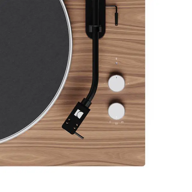 Alt view image 5 of 7 - Kanto OBI3G2 Gen2 Auto Stop Belt Drive Turntable w/Bluetooth 5.3 & Preamp - Pitch Control - AT3600L Cartridge - Aluminum Platter - Matte Walnut
