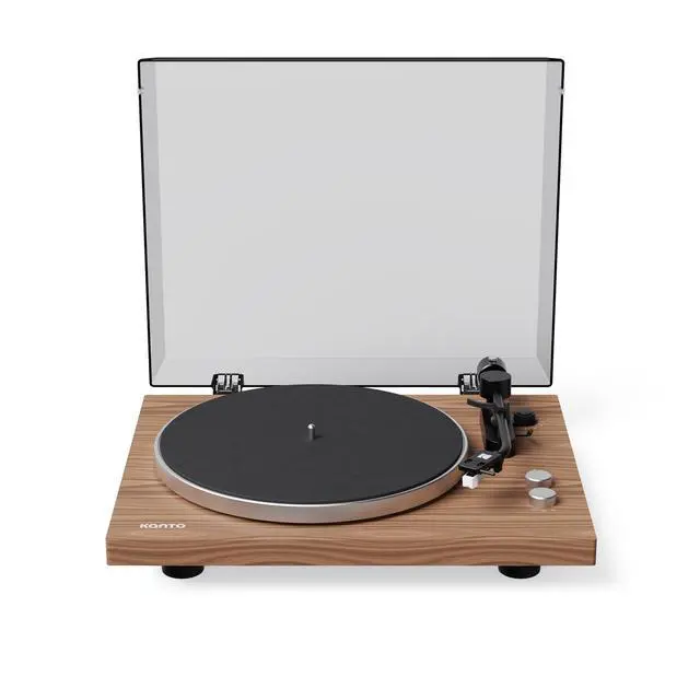 Alt view image 7 of 7 - Kanto OBI3G2 Gen2 Auto Stop Belt Drive Turntable w/Bluetooth 5.3 & Preamp - Pitch Control - AT3600L Cartridge - Aluminum Platter - Matte Walnut