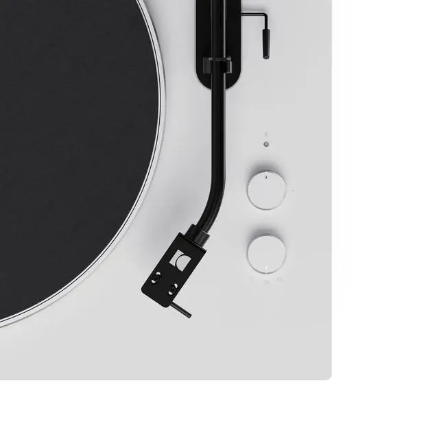 Alt view image 5 of 7 - Kanto OBI3G2 Gen2 Auto Stop Belt Drive Turntable w/Bluetooth 5.3 & Preamp - Pitch Control - AT3600L Cartridge - Aluminum Platter - Matte White