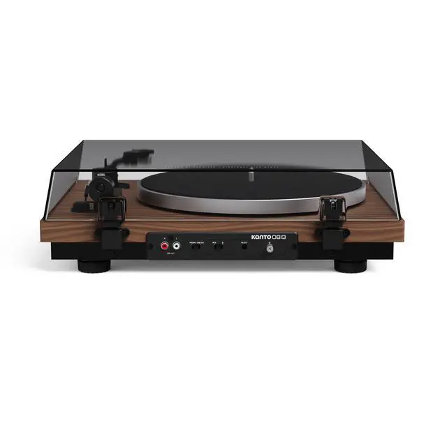 Alt view image 3 of 7 - Kanto OBI3G2 Gen2 Auto Stop Belt Drive Turntable w/Bluetooth 5.3 & Preamp - Pitch Control - AT3600L Cartridge - Aluminum Platter - Matte Walnut