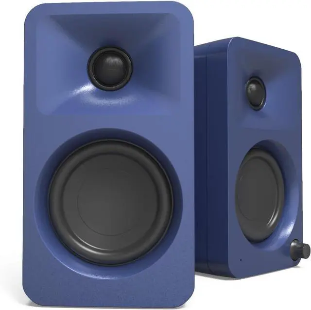 Main image of Kanto ORAMU 100W Powered Reference Desktop Computer Speakers with Bluetooth 5.0 and USB-C Input | Bi-Amplified | 100 Hz Automatic Crossover | Reference Quality Sound | Pair | Indigo