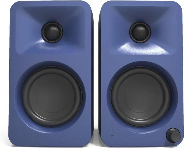 Alt view image 2 of 10 - Kanto ORAMU 100W Powered Reference Desktop Computer Speakers with Bluetooth 5.0 and USB-C Input | Bi-Amplified | 100 Hz Automatic Crossover | Reference Quality Sound | Pair | Indigo