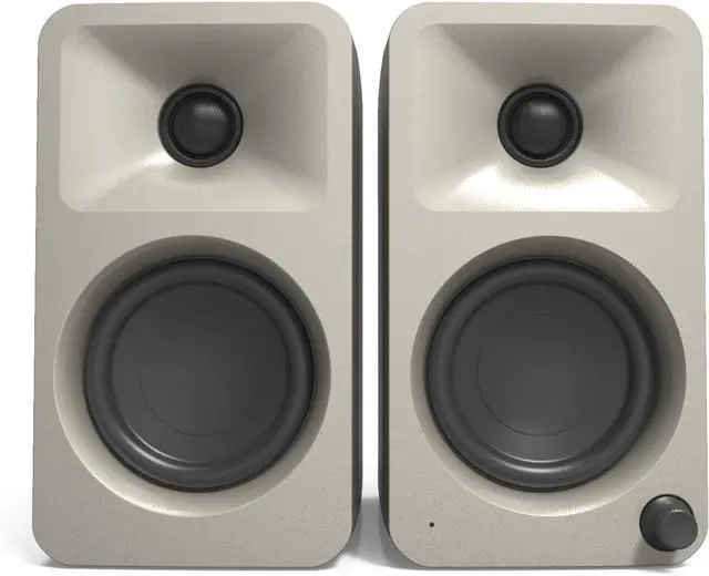 Alt view image 2 of 10 - Kanto ORAME 100W Powered Reference Desktop Computer Speakers with Bluetooth 5.0 and USB-C Input | Bi-Amplified | 100 Hz Automatic Crossover | Reference Quality Sound | Pair | Moon