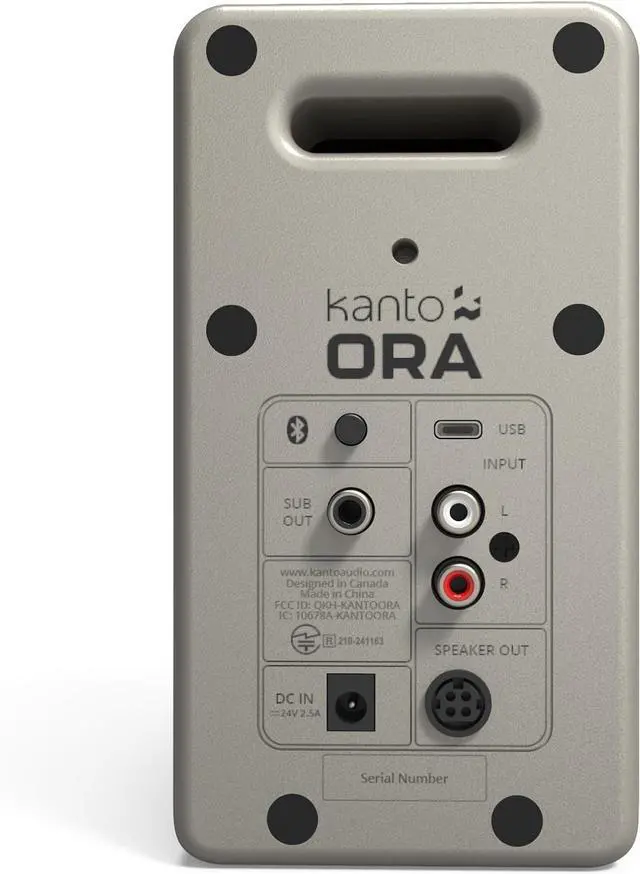 Alt view image 3 of 10 - Kanto ORAME 100W Powered Reference Desktop Computer Speakers with Bluetooth 5.0 and USB-C Input | Bi-Amplified | 100 Hz Automatic Crossover | Reference Quality Sound | Pair | Moon