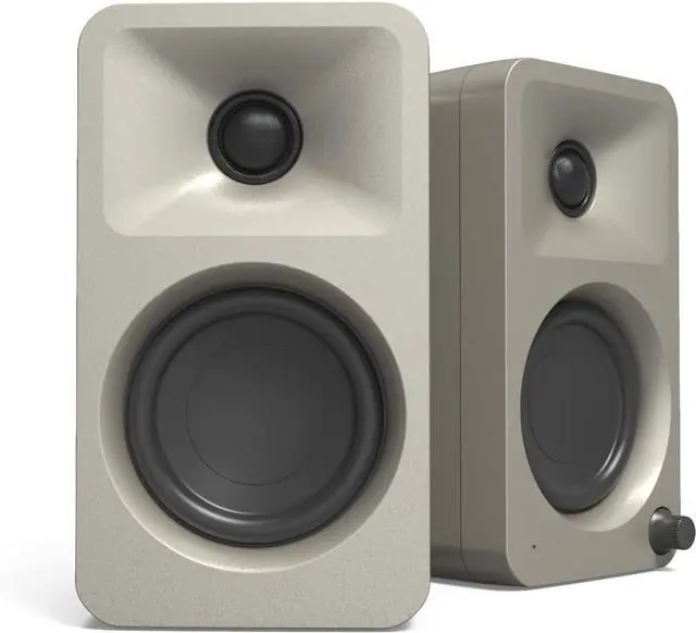 Main image of Kanto ORAME 100W Powered Reference Desktop Computer Speakers with Bluetooth 5.0 and USB-C Input | Bi-Amplified | 100 Hz Automatic Crossover | Reference Quality Sound | Pair | Moon