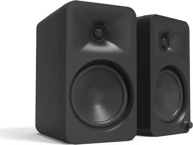 Alt view image 2 of 7 - Kanto ORA4 140W Powered Reference Speakers with Bluetooth 5.0 and USB-C Input | 4 Woofers with Deep Bass Extension | Bi-Amplified | 80 Hz Automatic Crossover | Reference Quality Sound | Pair | Black