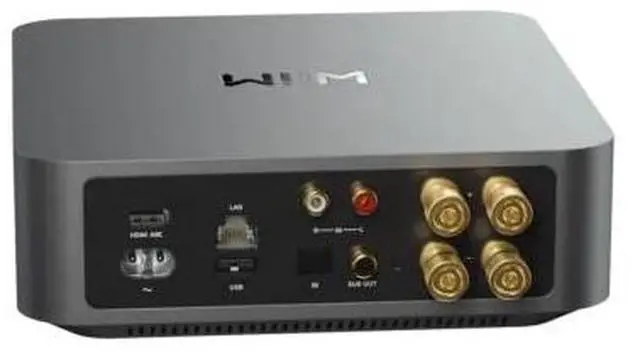 Alt view image 7 of 7 - Kanto YUP4 4" Woofer, 120W Wireless Streaming Bookshelf Speaker System, WiiM Amplifier, w/ 10 FT OFC 14 Gauge Speaker Wire (Black)