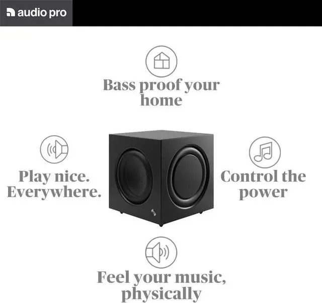 Alt view image 5 of 7 - Audio Pro SW-10 Powered Subwoofer - Black