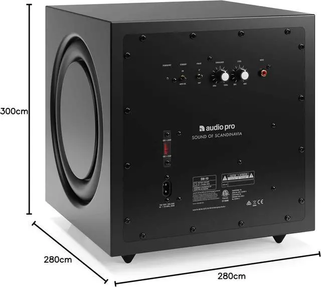 Alt view image 4 of 7 - Audio Pro SW-10 Powered Subwoofer - Black