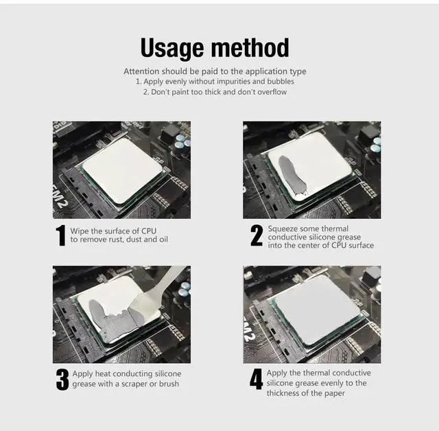 Alt view image 6 of 7 - Coxbyte TG-30 thermal paste with ultra-high thermal conductivity of 17.5W/mK, Premium Performance Thermal Paste for all processors, Canned 20g