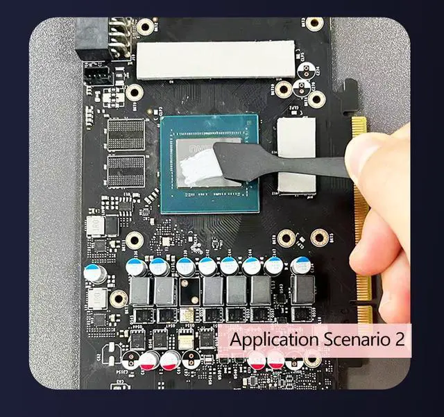 Alt view image 6 of 7 - Coxbyte TG-25 Thermal Grease Performance Thermal Conductive Grease Paste 13.8 W/MK 2g For Game PC PS4 PS5 CPU GPU Cooling