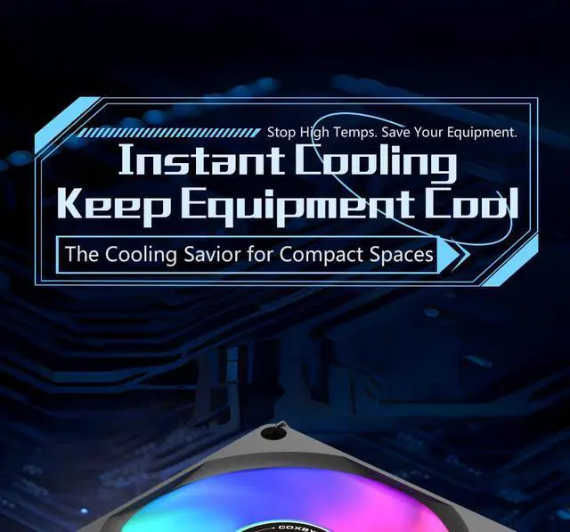 Alt view image 2 of 7 - COXBYTE CFan-30V6 6 Heat Pipes Down-pressure CPU Air-cooling Cooler 45MM High 9CM Fan for LGA1200/1700/AM4/5 ITX Chassis