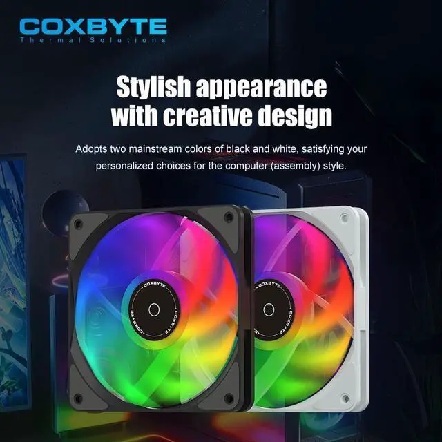 Alt view image 7 of 7 - COXBYTE CFan-30V6 6 Heat Pipes Down-pressure CPU Air-cooling Cooler 45MM High 9CM Fan for LGA1200/1700/AM4/5 ITX Chassis