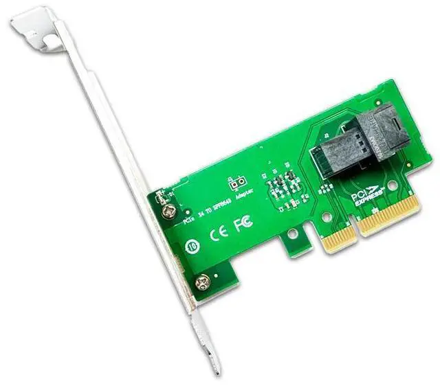 Alt view image 5 of 5 - eShinreal PCIe 3.0 x4 to Single-Port SFF-8643 U.2 NVMe Adapter Card